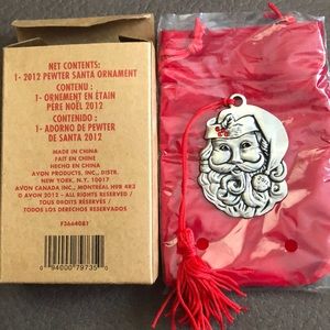 2012 pewter Santa ornament. New in box